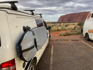 Surfboard rack for van sales